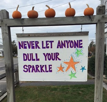 Hand Drawn Sign - Never Let Anyone Dull Your Sparkle