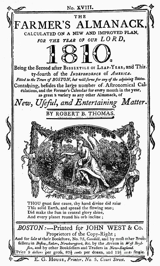 Illustration of Farmer's Almanac Cover